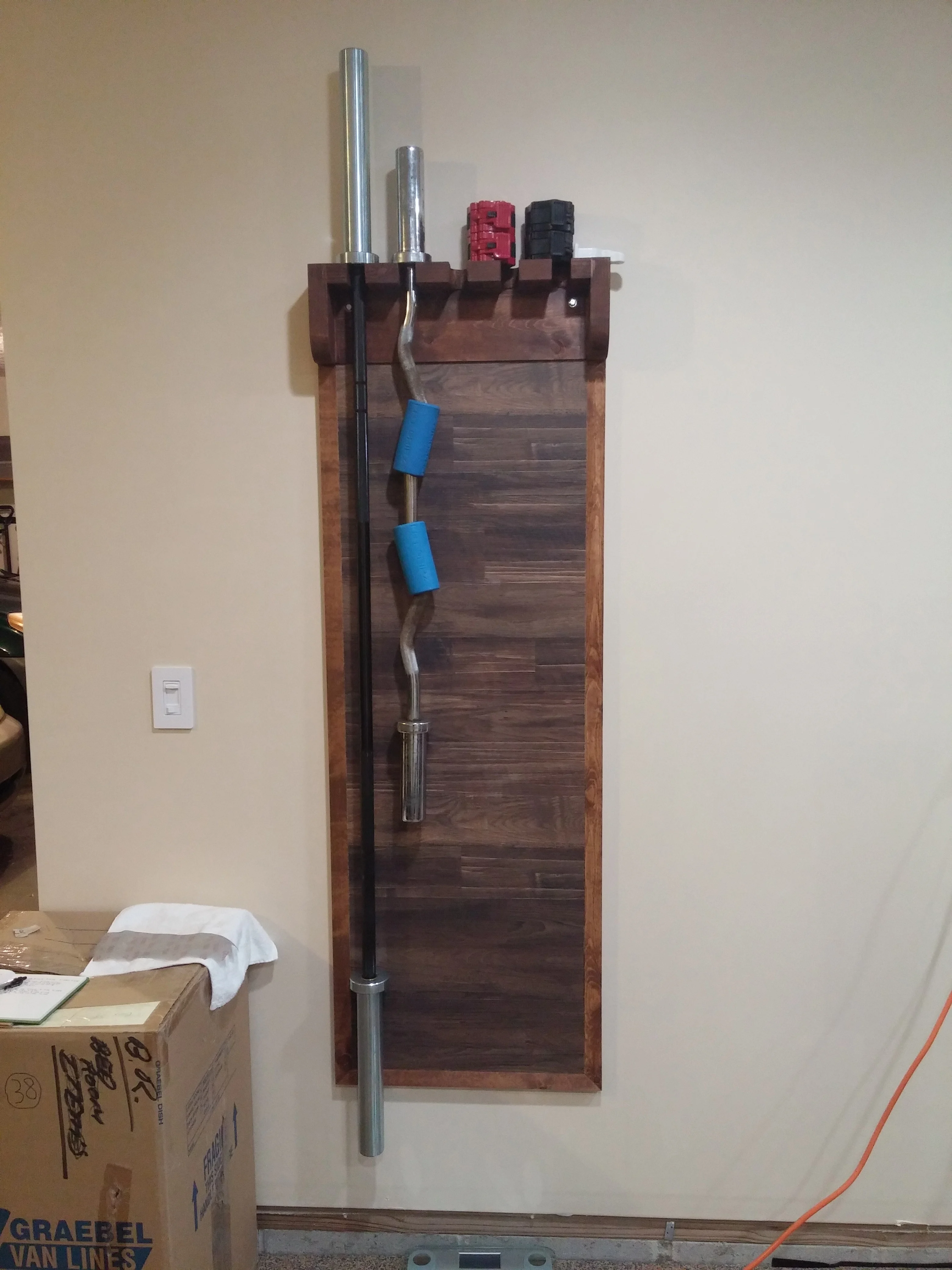 Olympic Weightlifting Barbell Hanging Rack
