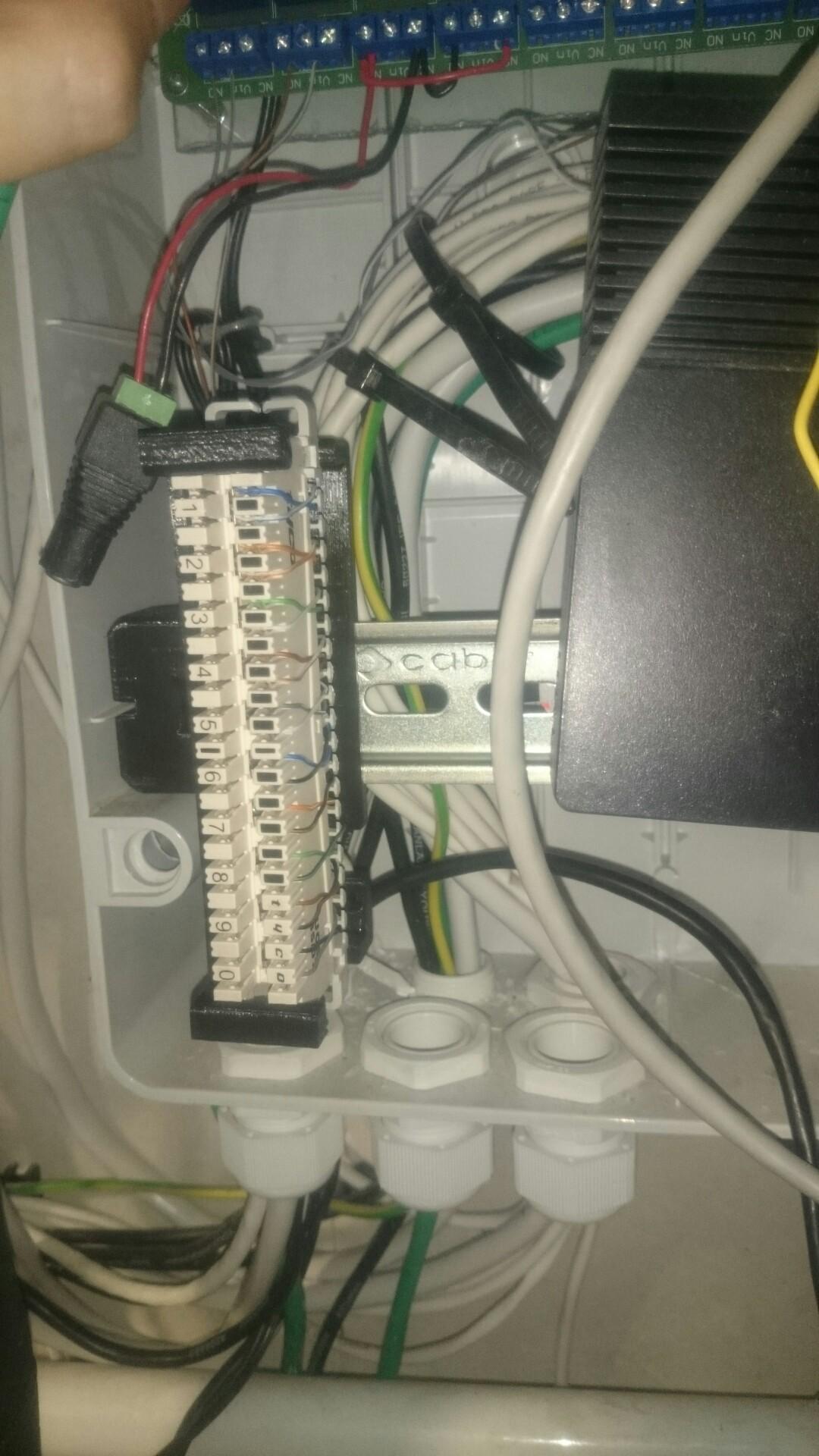 LSA-Plus Krone to Din rail mount