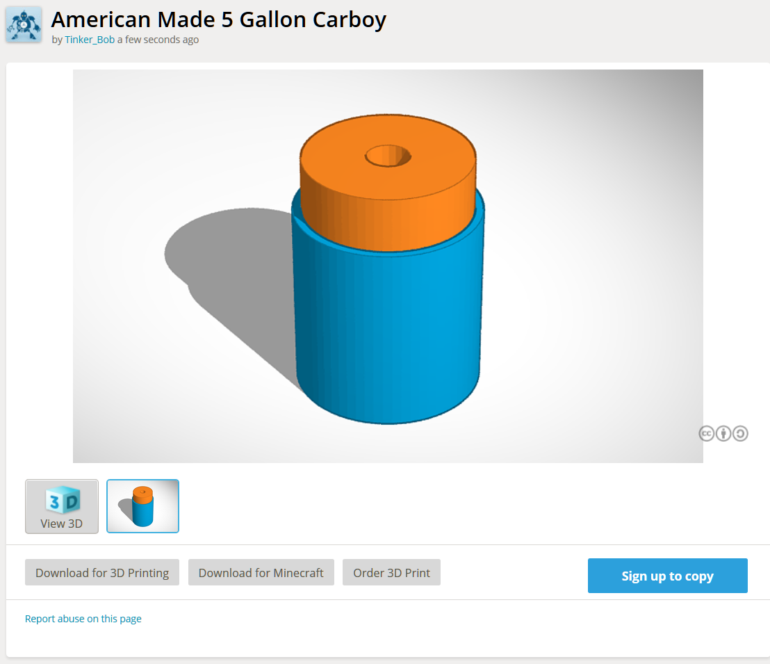 American Made 5 Gallon Carboy Air Lock plug Bung - Brewing