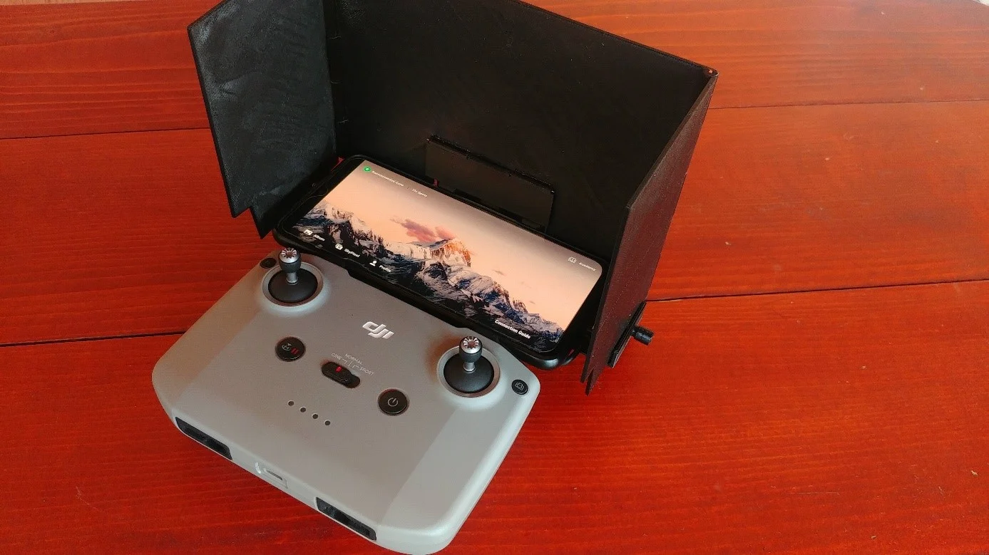 Foldable DJI Mini 2 or Mavic Air 2 remote sunshade