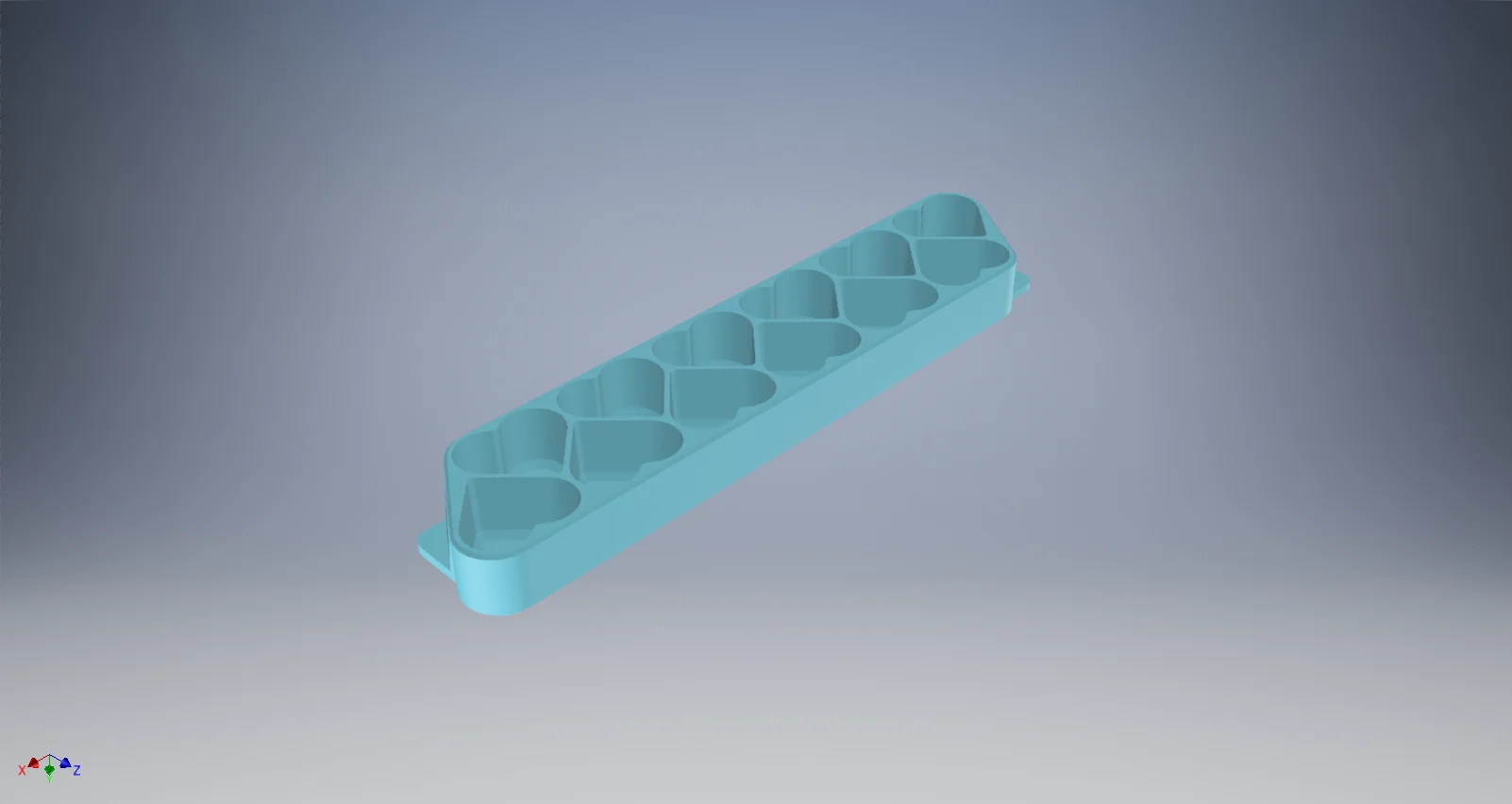 Heart shaped ice cube tray