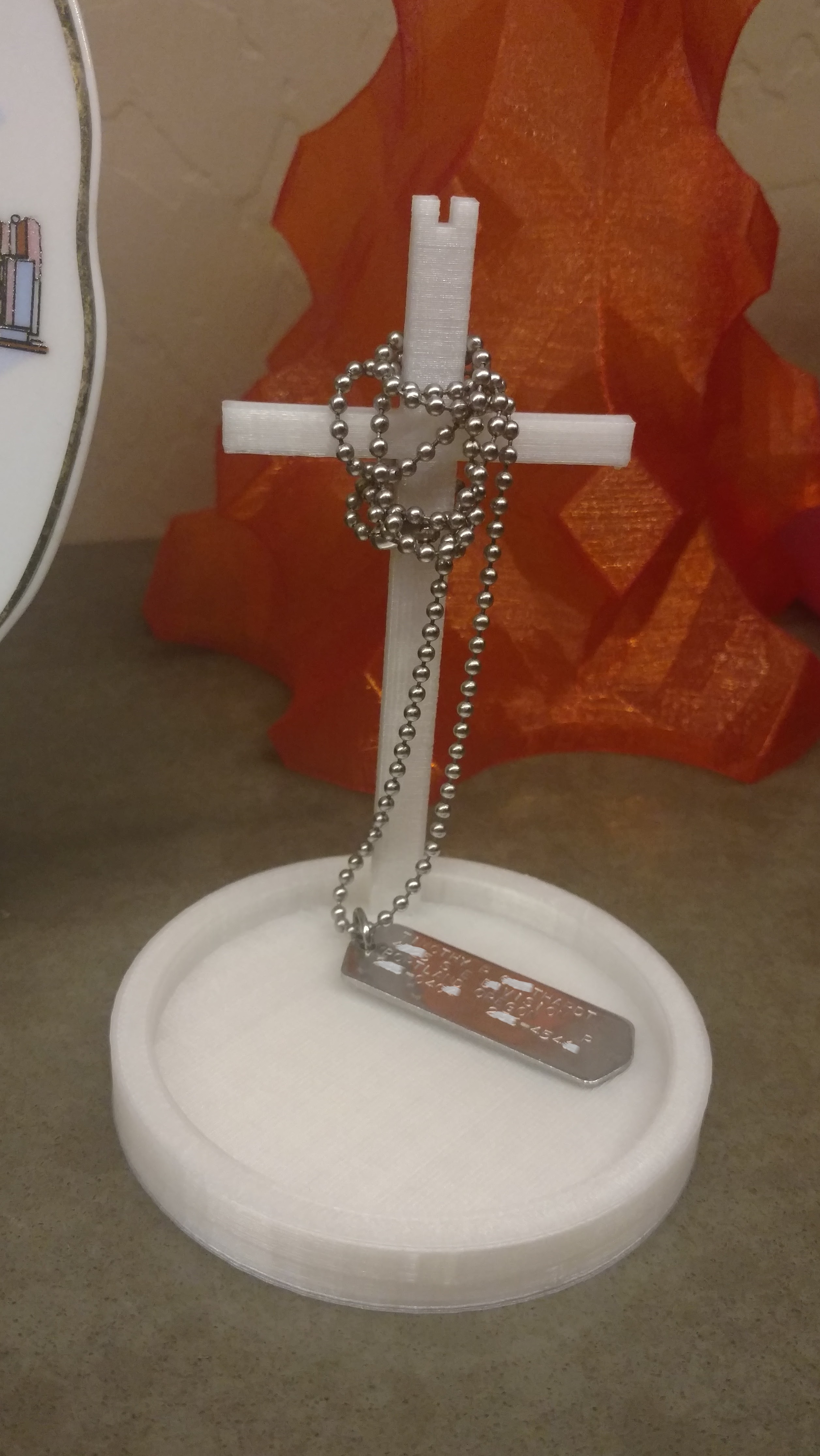 Dog Tag Cross Memorial