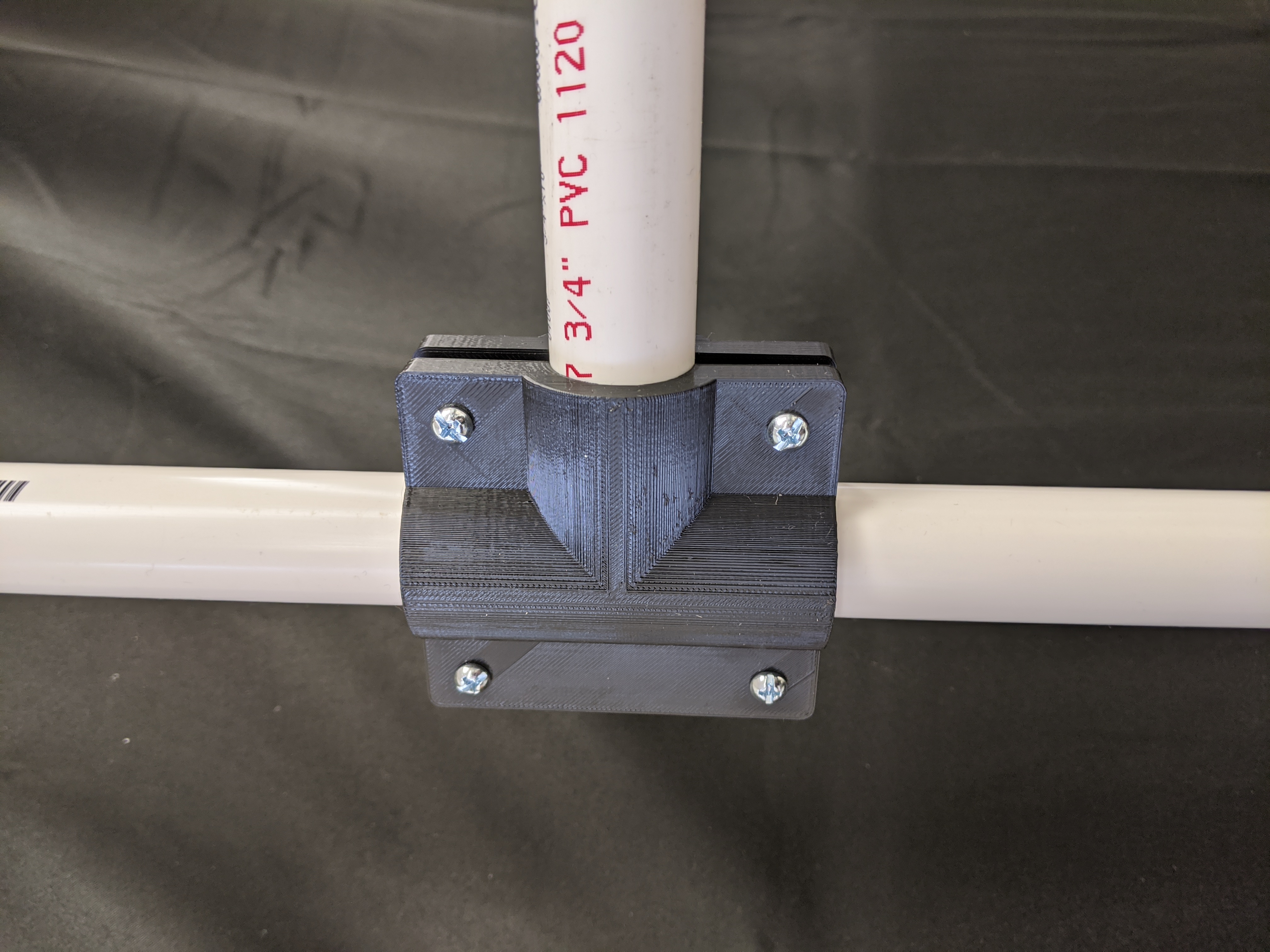 PVC pipe tee clamp