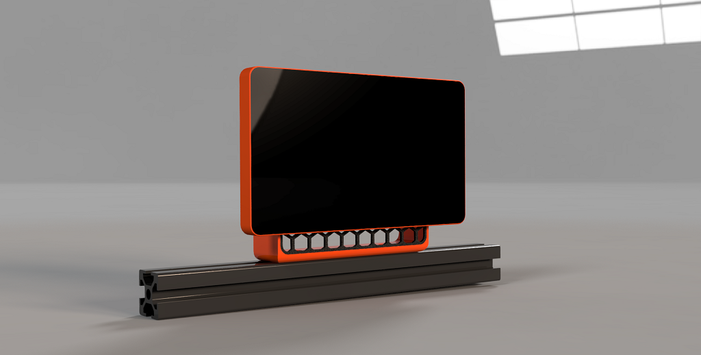 Raspberry Pi 7" TouchScreen & Rpi 4B Enclosure mount