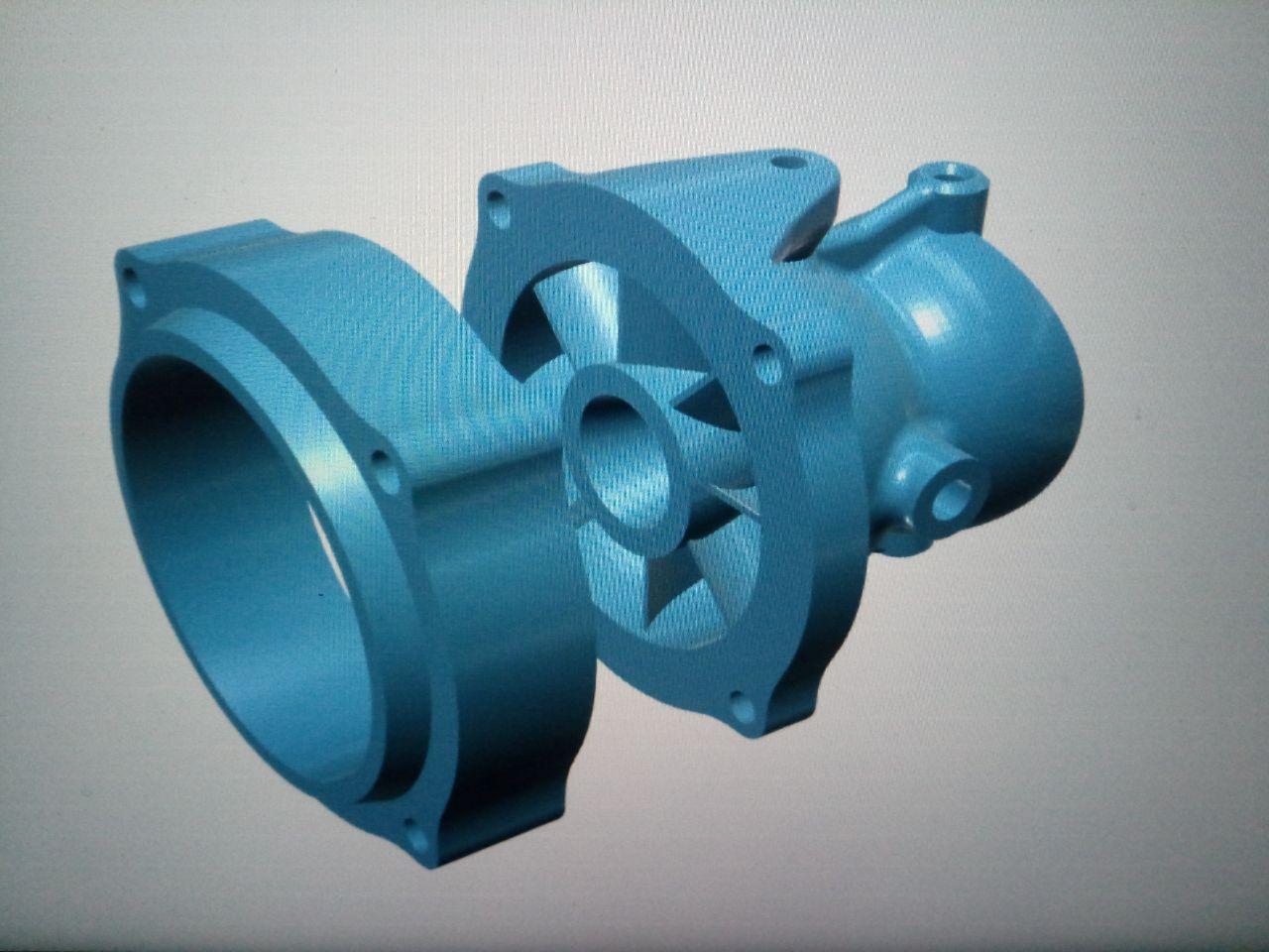 water jet drive - redesigned for my purposes -