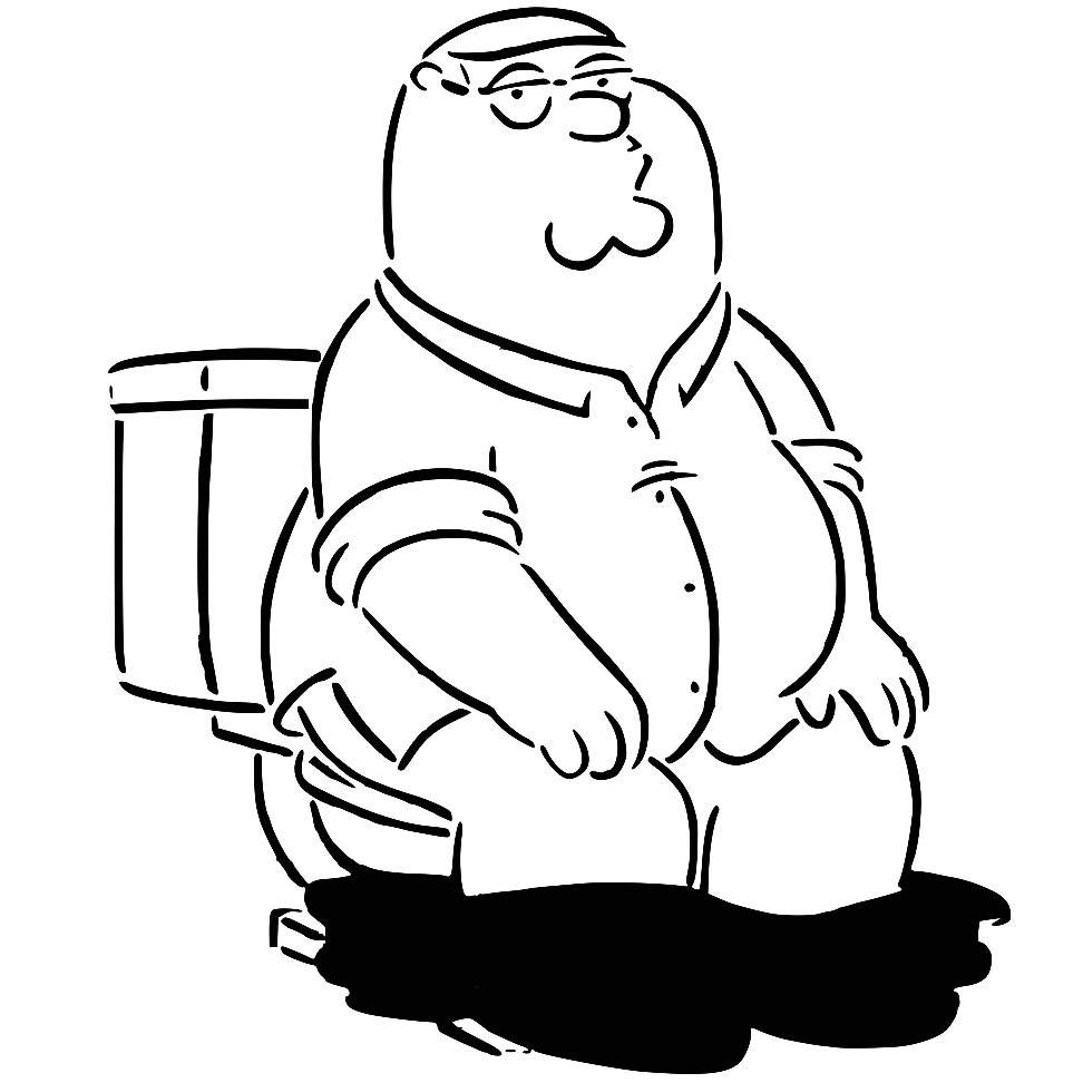 Peter Griffin stencil