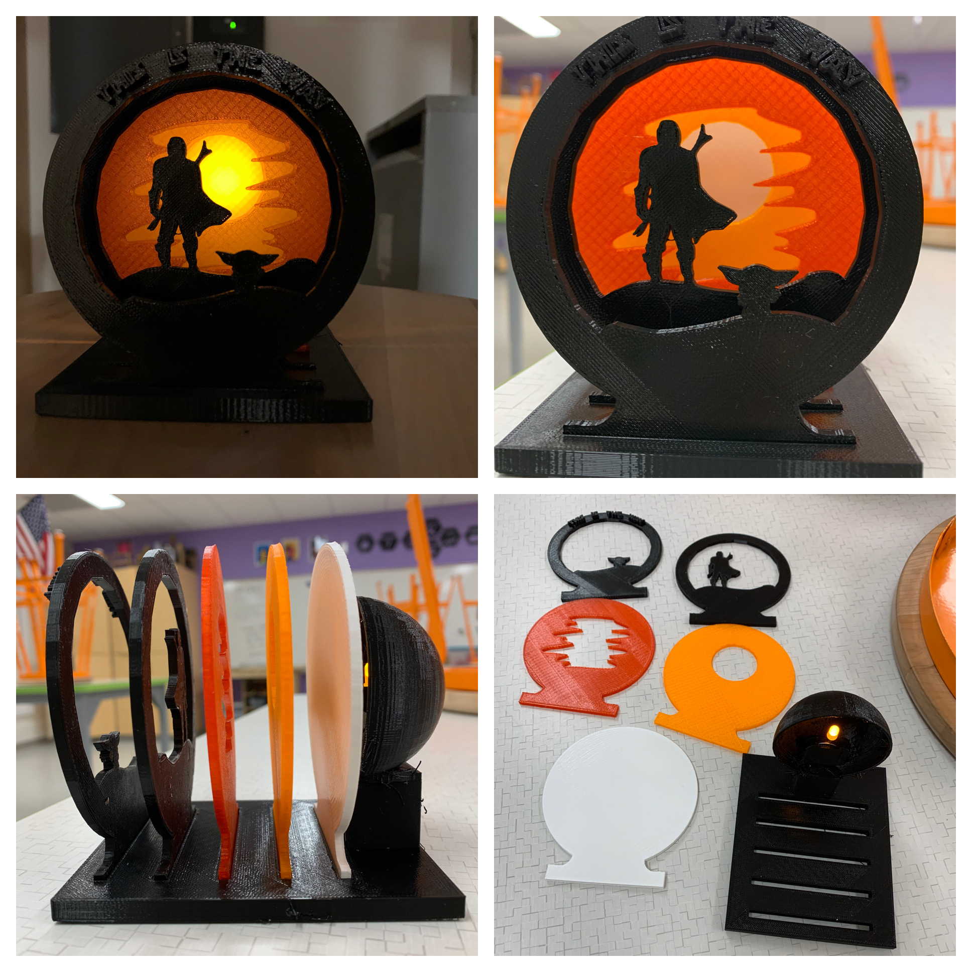 Mandalorian layered scene