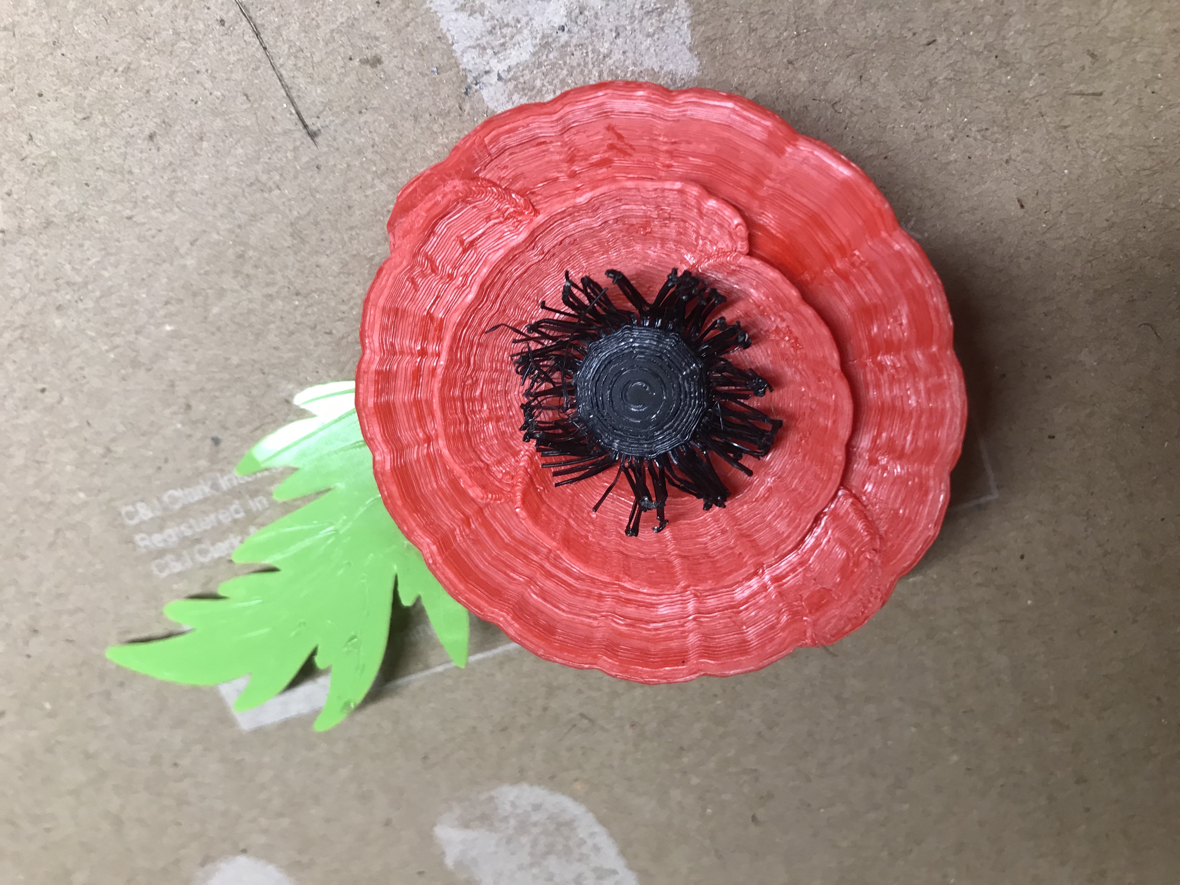 Remembrance Poppy Brooch