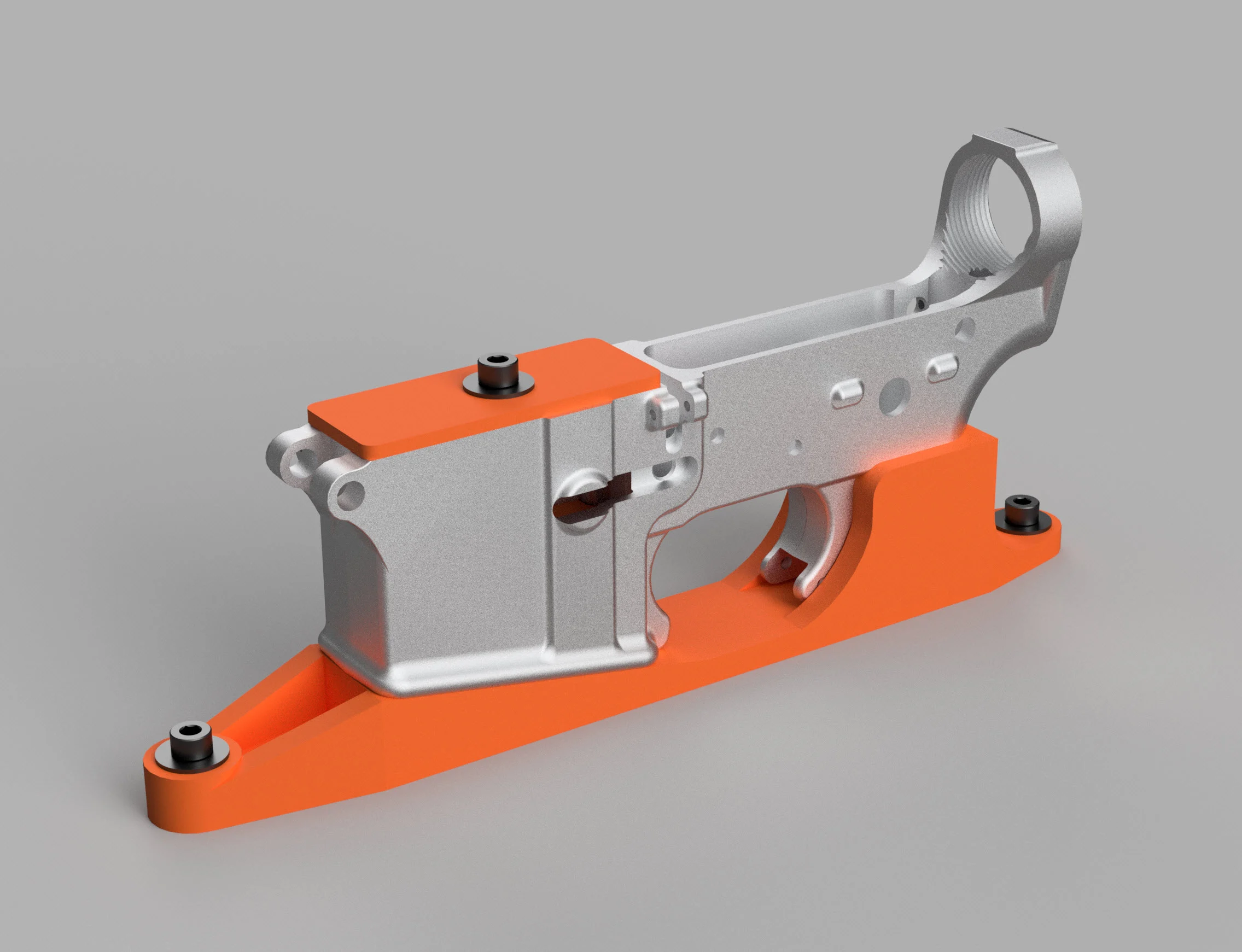 AR-15 80% Lower Receiver Machining Fixture for X-Carve CNC