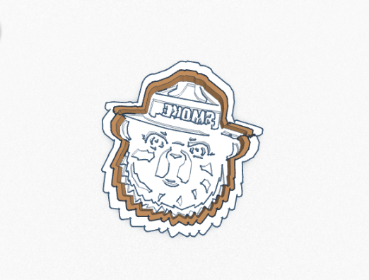 Smokey The Bear Cookie Cutter