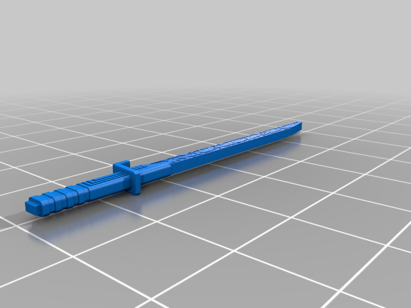 Mandalorian Darksaber for Kenner 3 3/4" figures and Star Wars Retro series