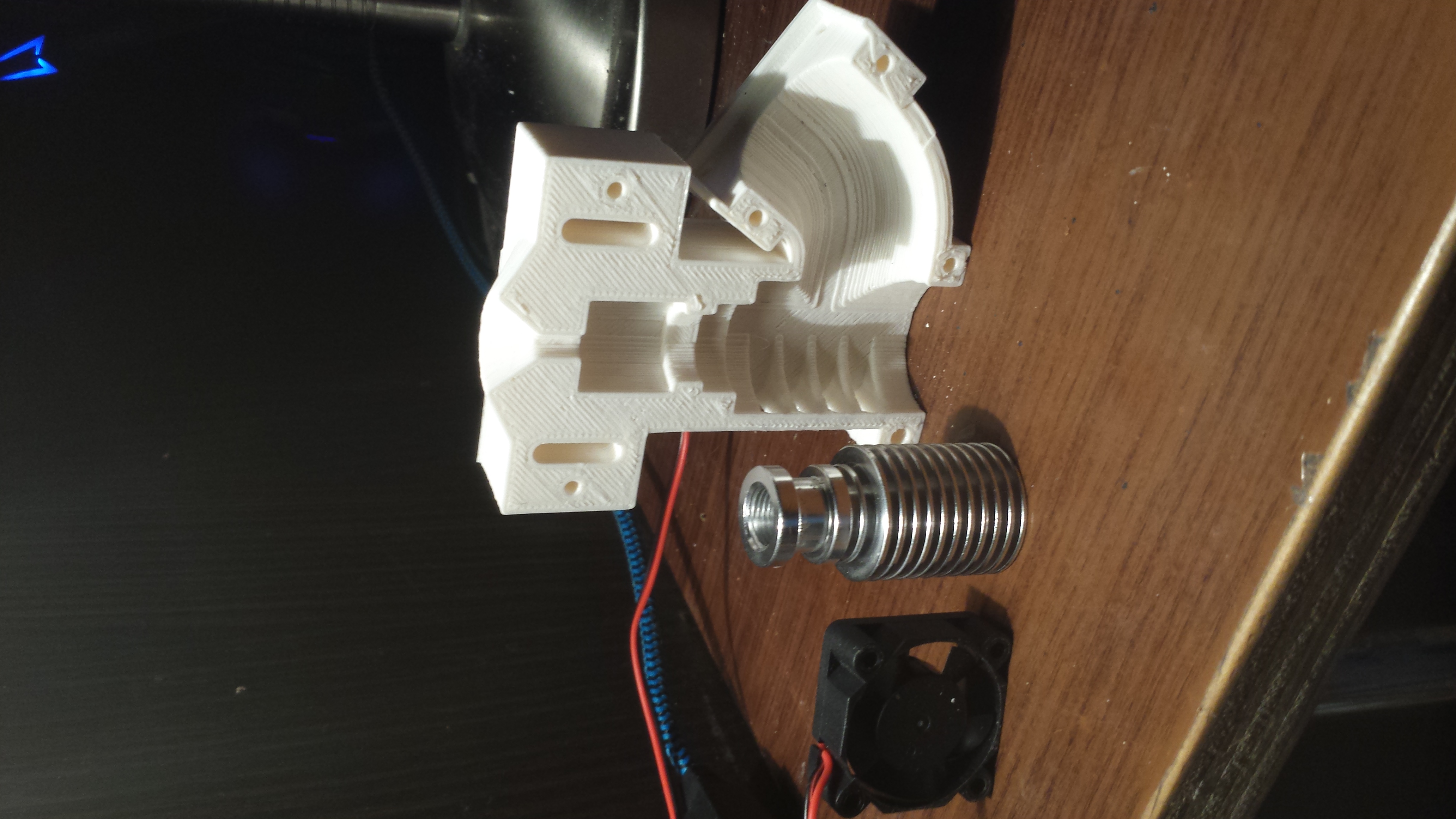Extruder Hotend Bowden for 1.75mm/3mm Filament Fan holder