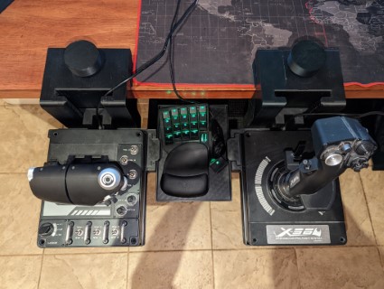 X56 Rhino HOTAS desk mount (Fully 3d Printed)