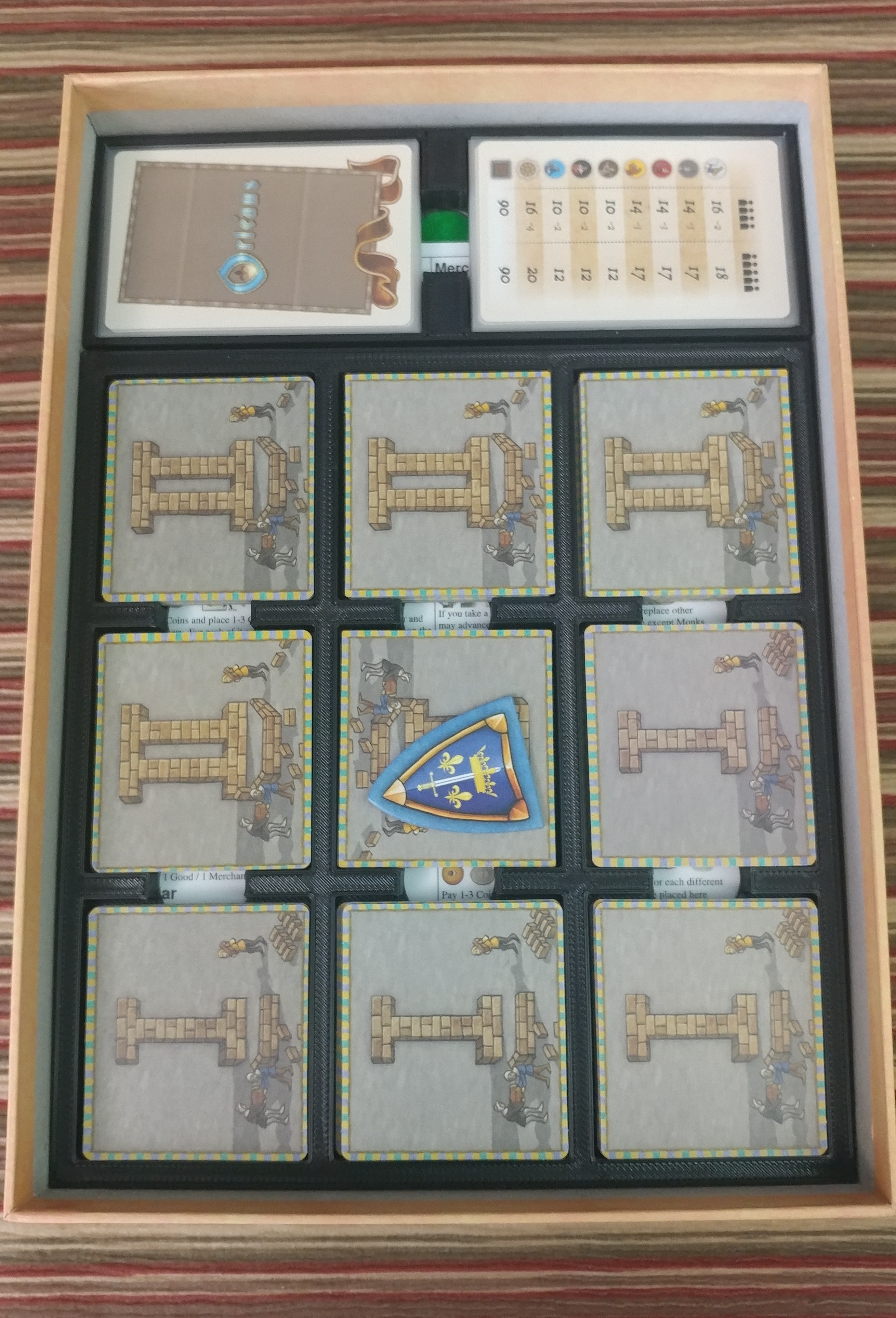 Orleans (TMG) - Trade & Intrigue - Neue Ortskarten - GeekUp Bits Organizer