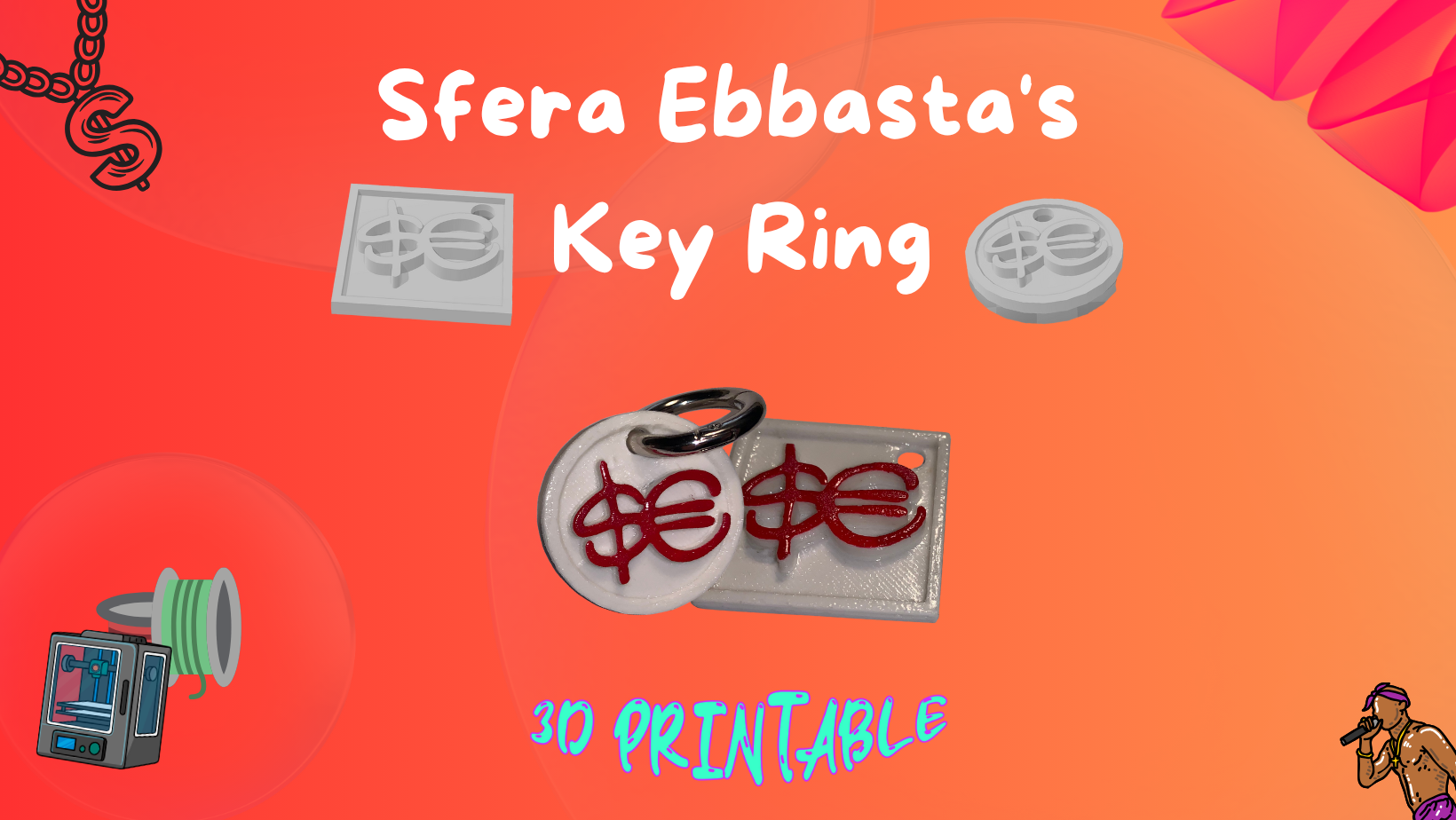 Sfera Ebbasta's Key Ring
