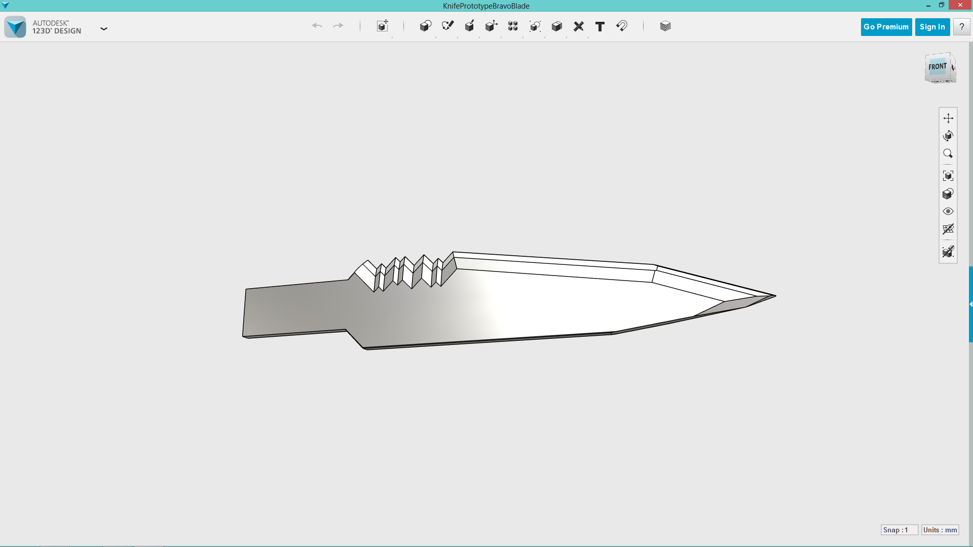 Knife Prototype Bravo