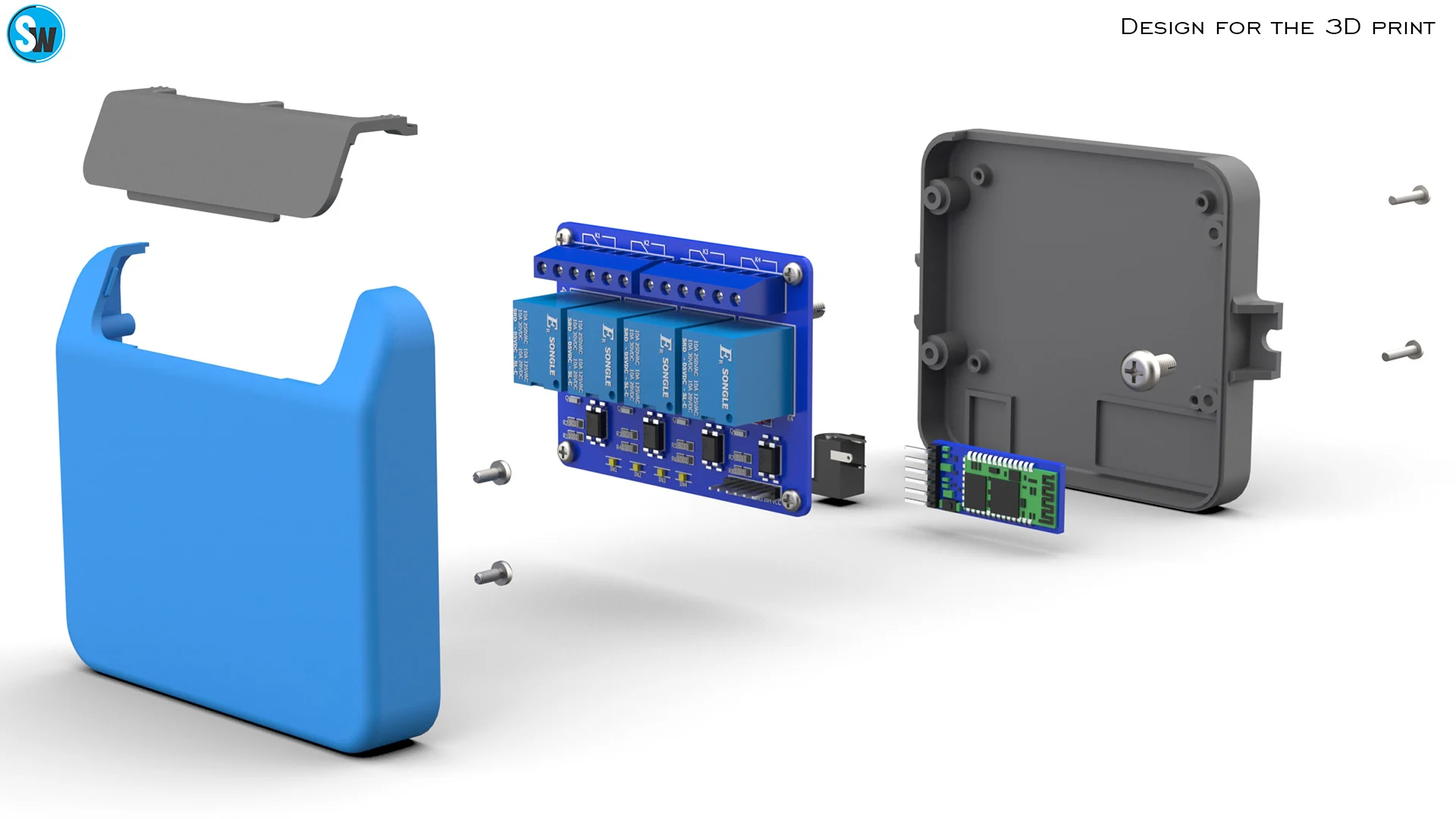 Enclosure design for ESP32 project Home automation system