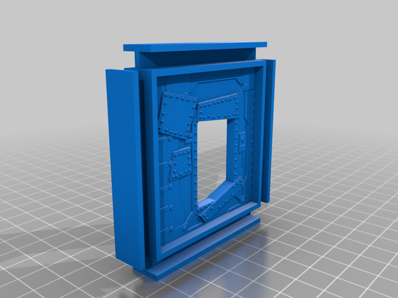 Bulkhead Terrain for Foamcore Wargaming Terrain Remix 4