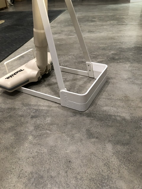 Yamazaki stick cleaner stand robot vacuum blocker