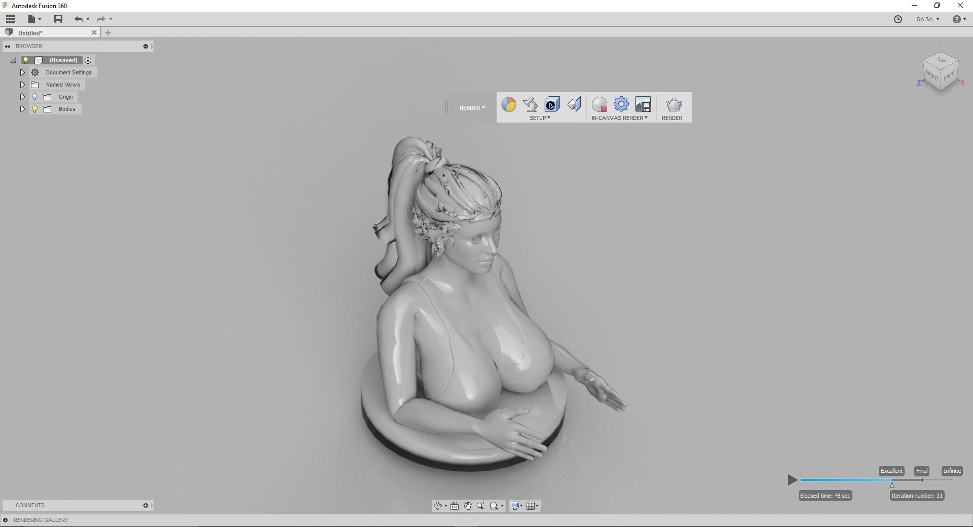 Sexy Pilot Bust