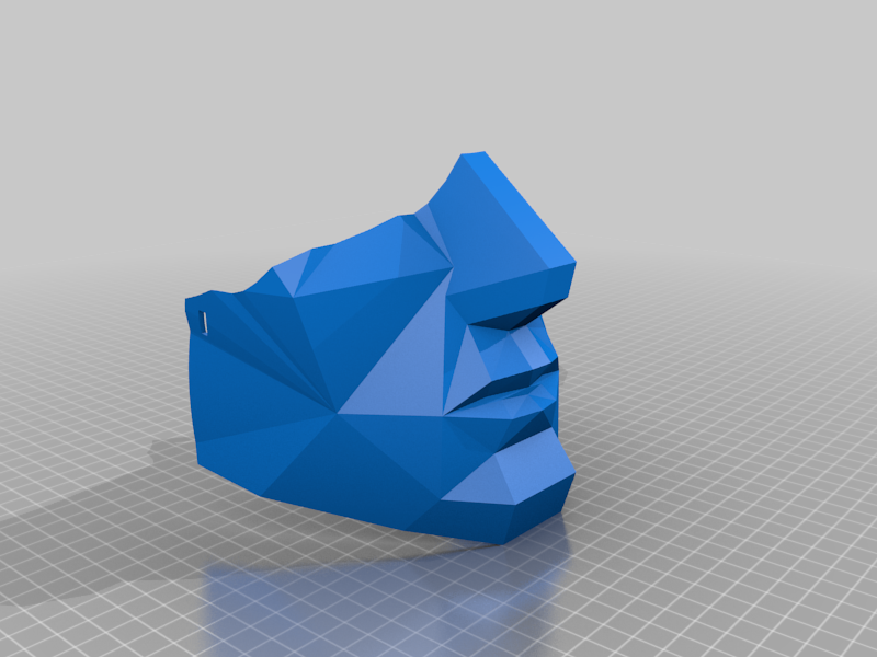 Low Poly Half Mask