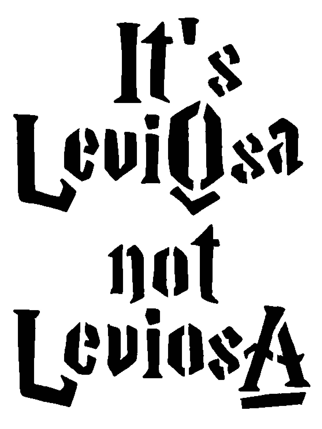 Leviosa stencil