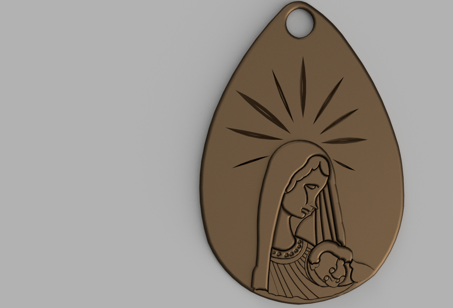 Constantine Movie - Teardrop Mary and Jesus Talisman
