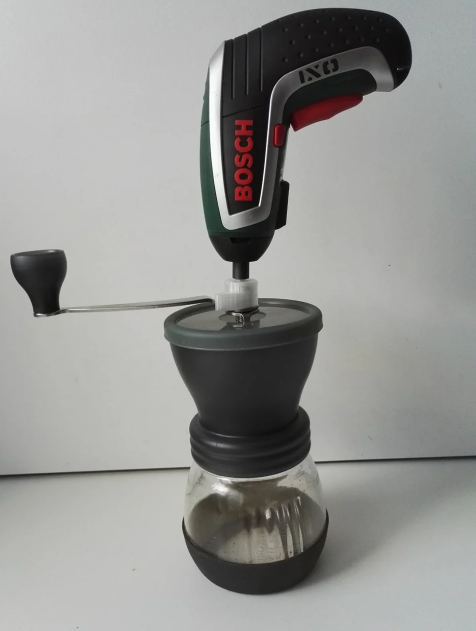 Hario Skerton coffee mill electric screwdriver adapter