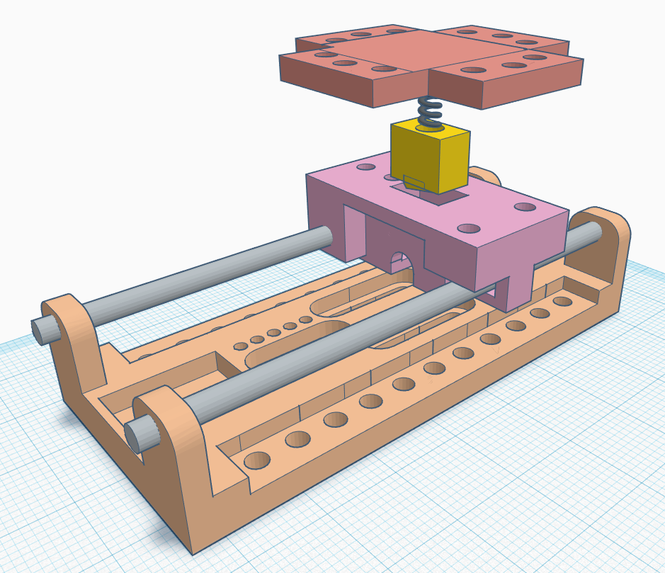 DIY cd rom stepper motor linear rail
