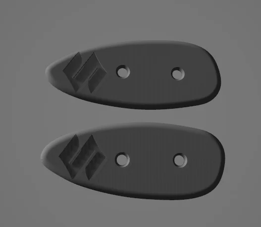 SV650S / SV650 Mirror Block off plate Gen 1 Curvy