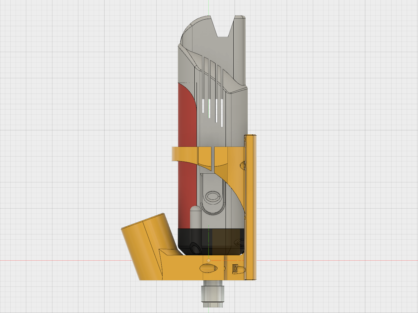 Kress 1050 Tool Mount and Dust Shoe for the MPCNC v1.1