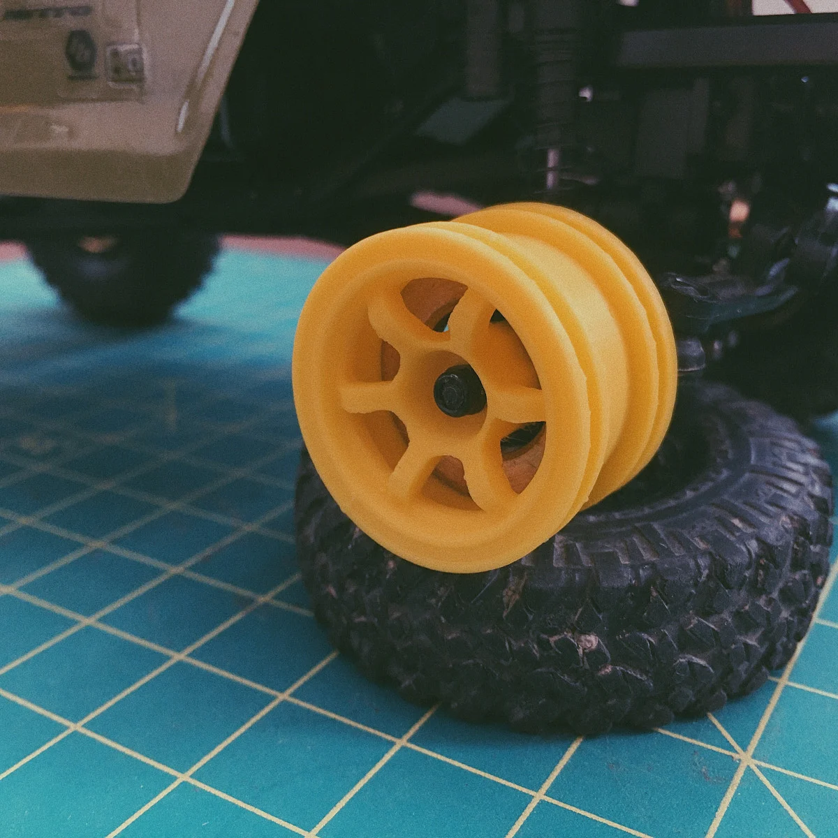 SCX24 Volk Racing TE37 Large PCD Progressive Wheel