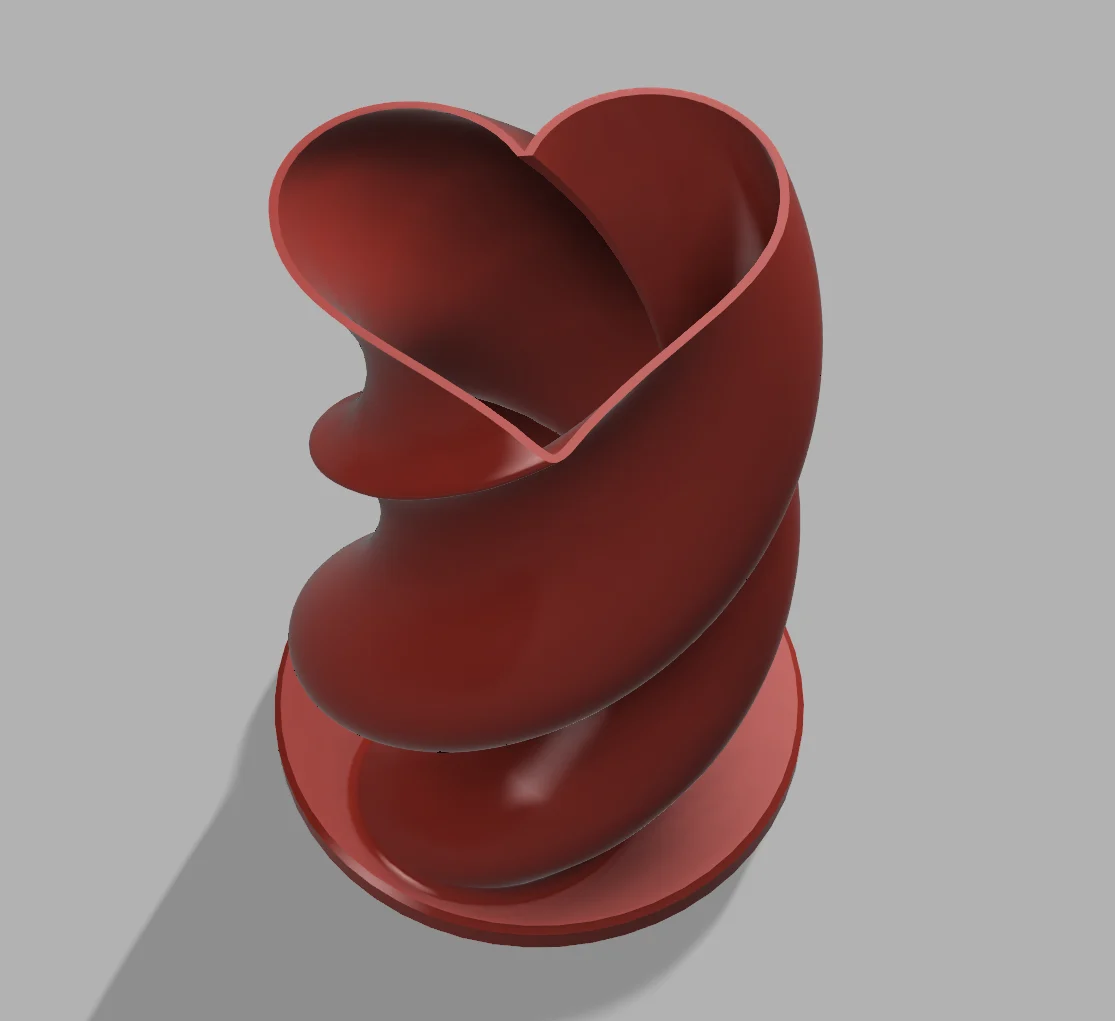 Twisted Heart Valentine's Vase
