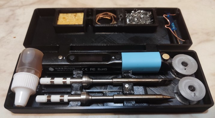 Compact case for Pinecil soldering iron