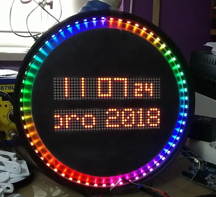 Relogio 10x Matrix 8x8