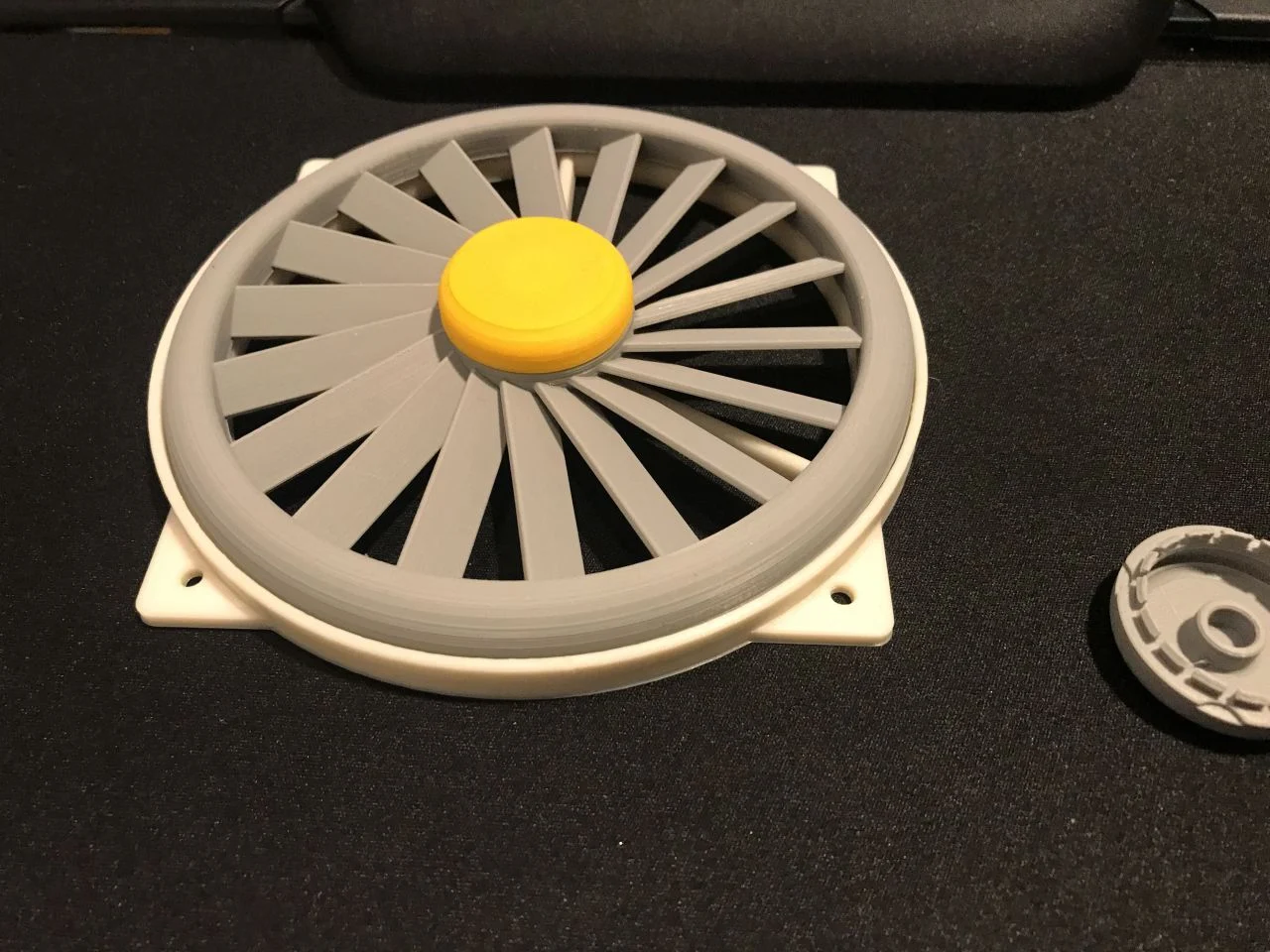 Turbo style fan cover for 120x120