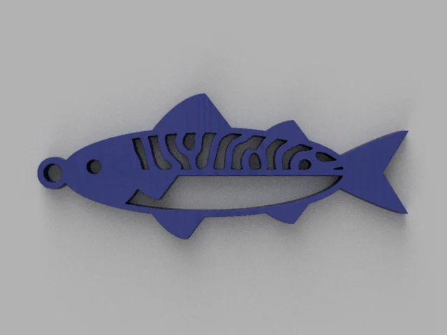 mackerel keychain