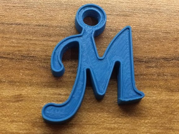 keychain letter M