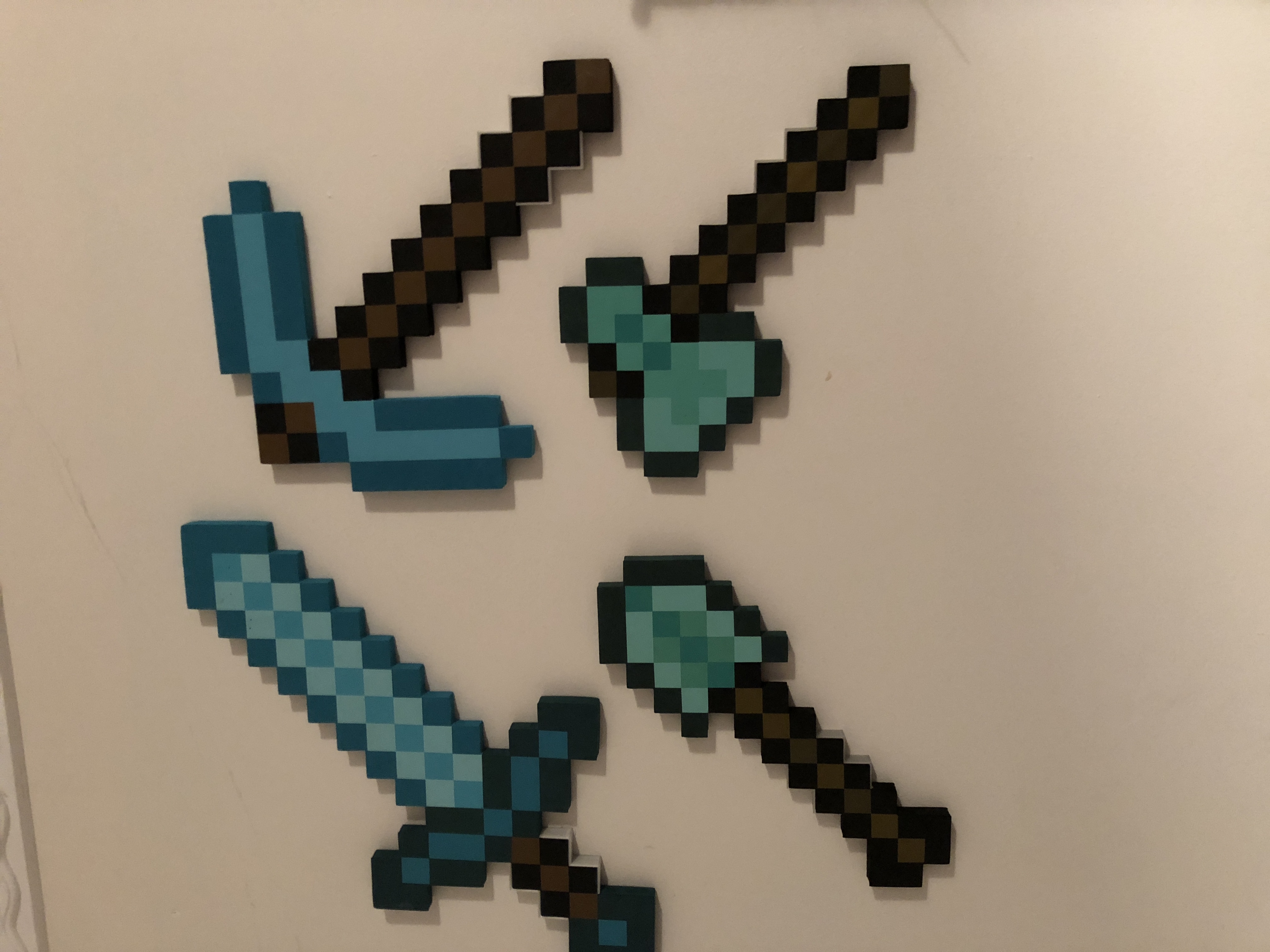 Minecraft foam tool wall mount