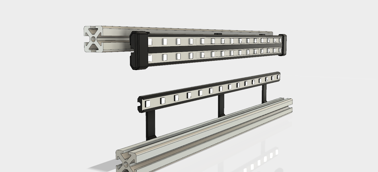 Adjustable LED Strip Backets