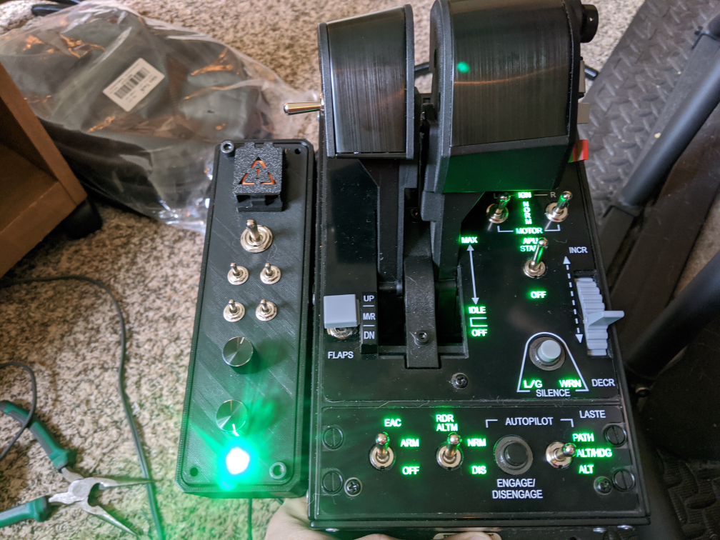Button Box for Thrustmaster Warthog Throttle