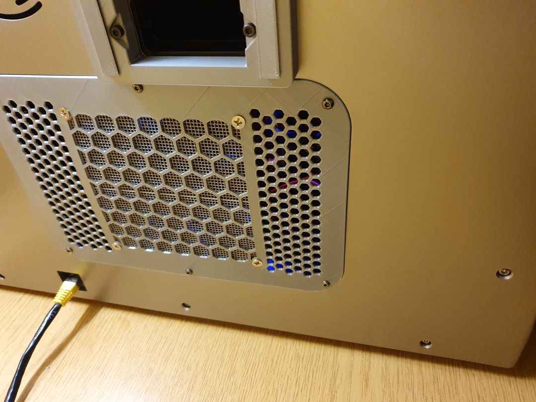 120mm fan cover upgrade for Qidi Plus 4 motherboard cooling