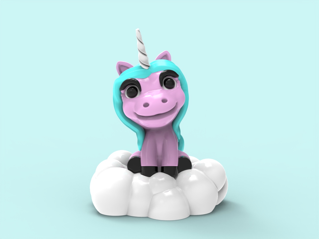 unicorn on the cloud
