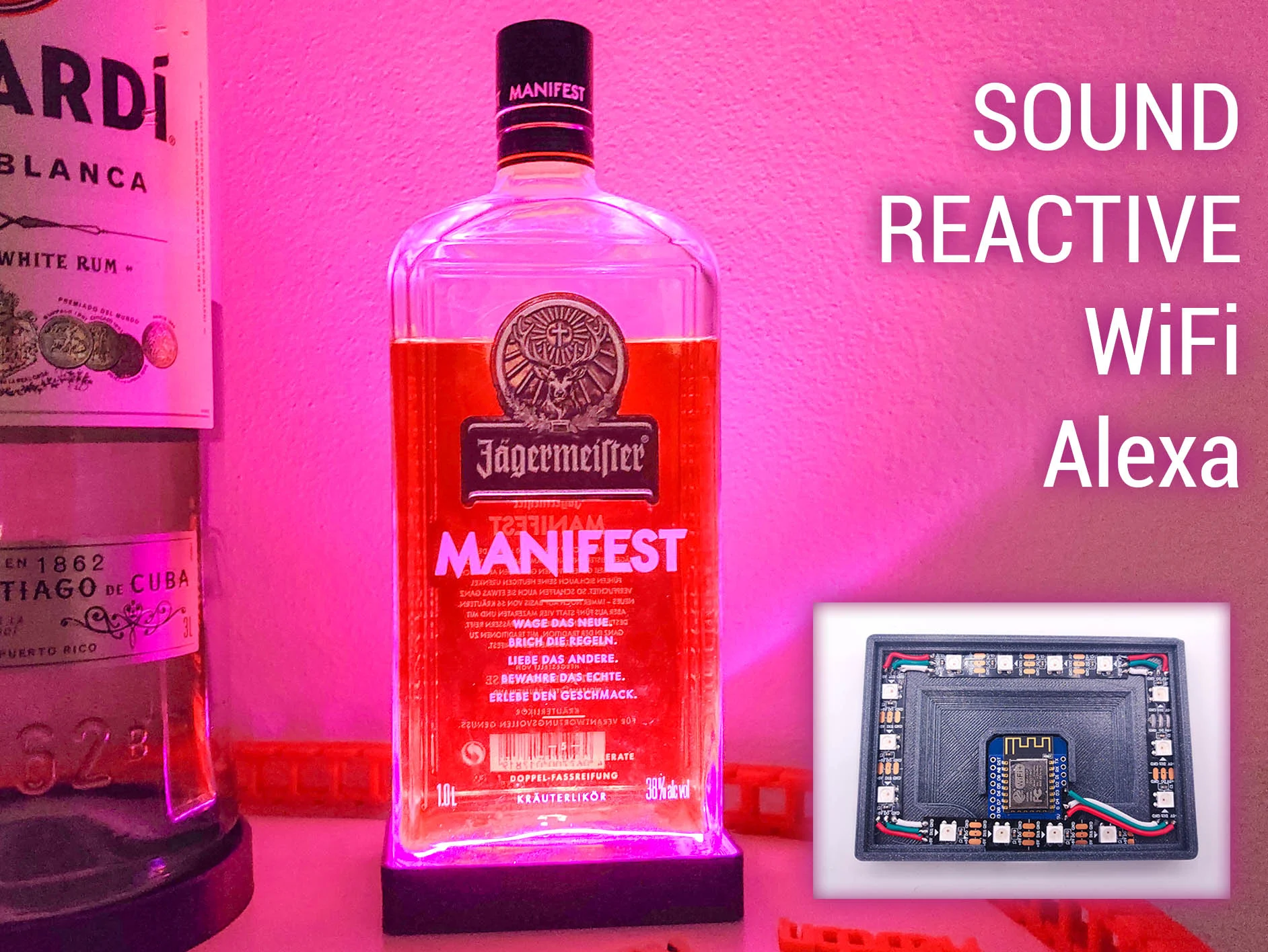 Rectangular IoT Bottle Lighting Pad