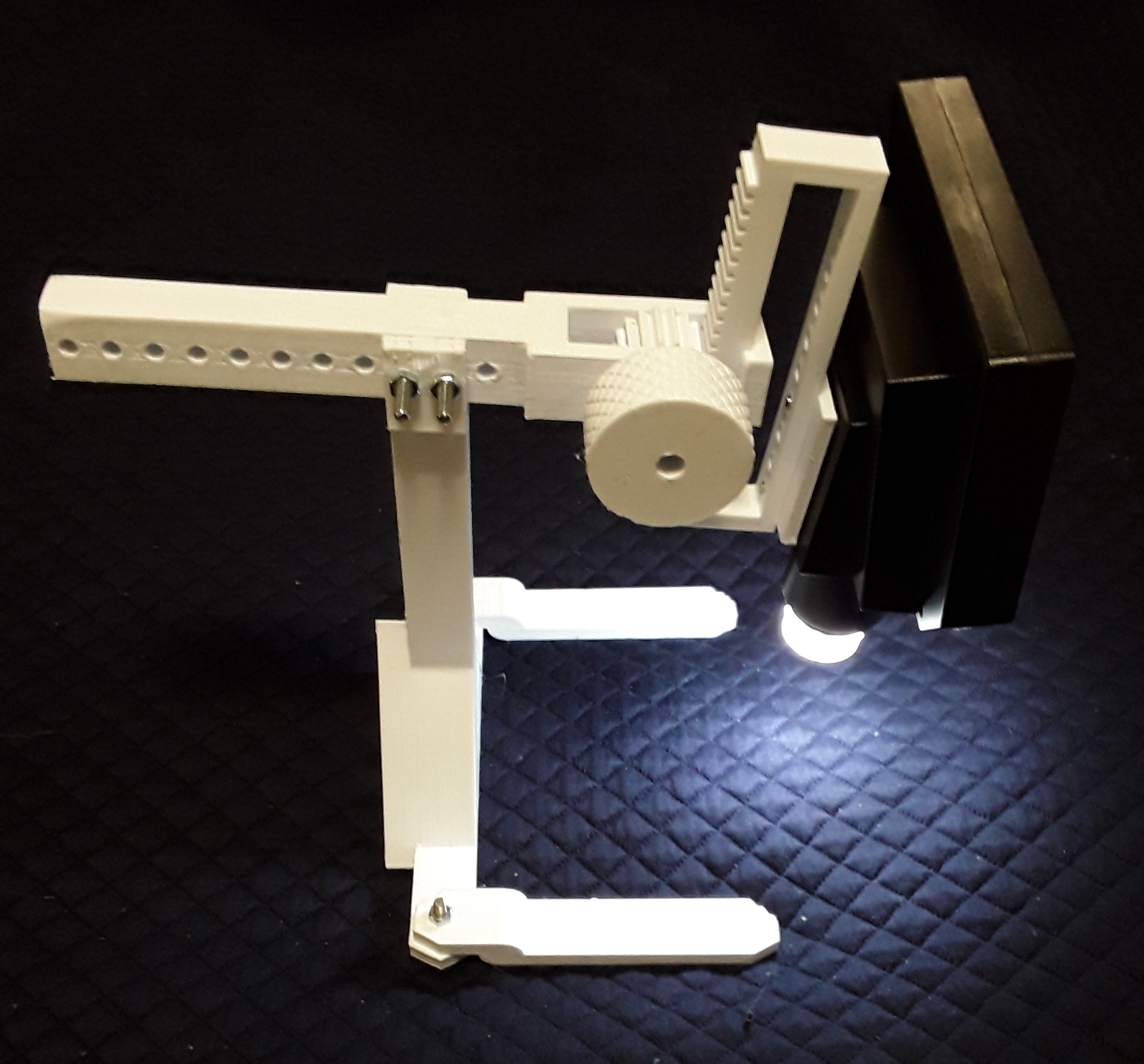 Adjustable stand for microscope (or other stuff)