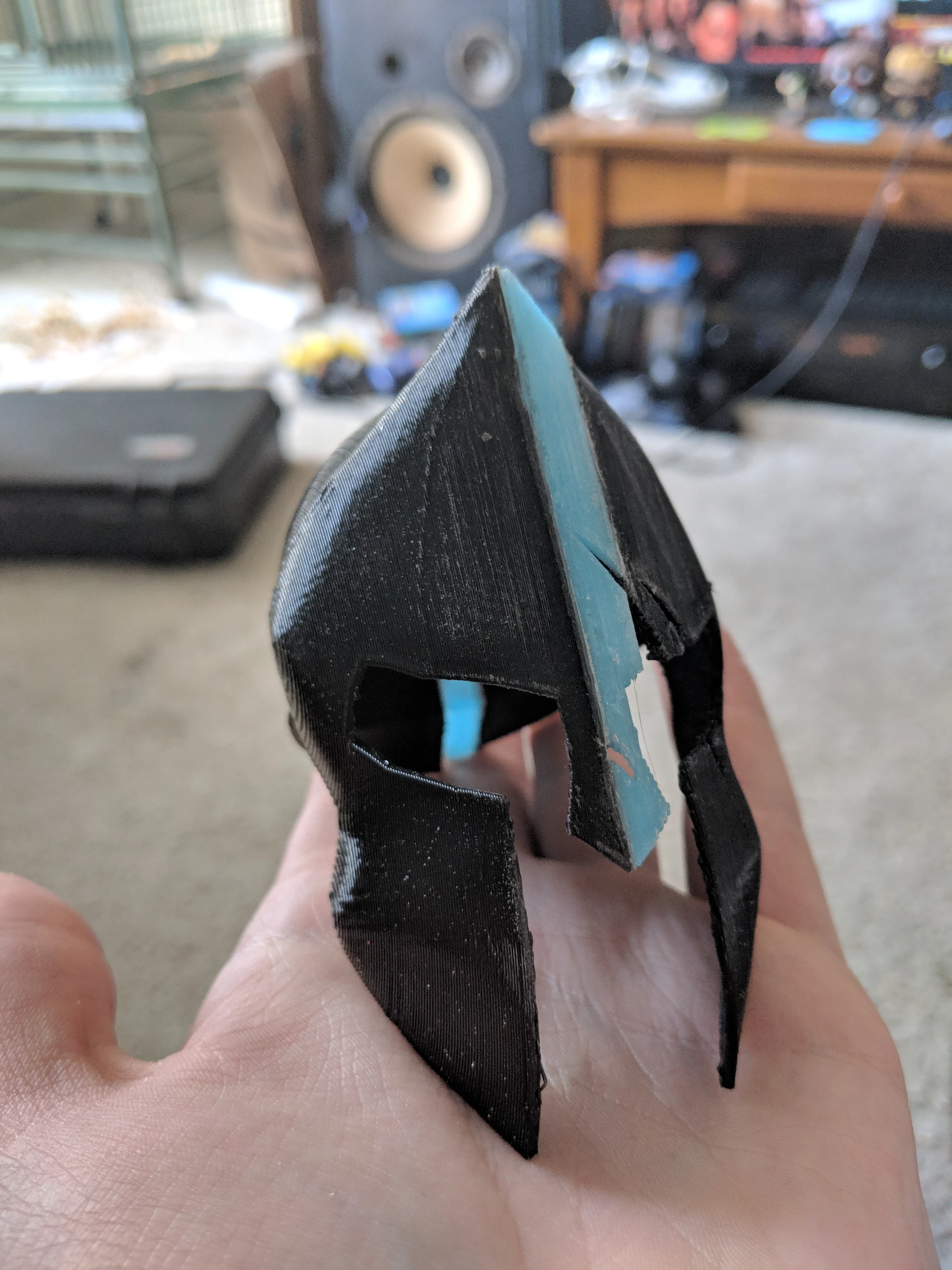 Thin blue Line Spartan Helmet