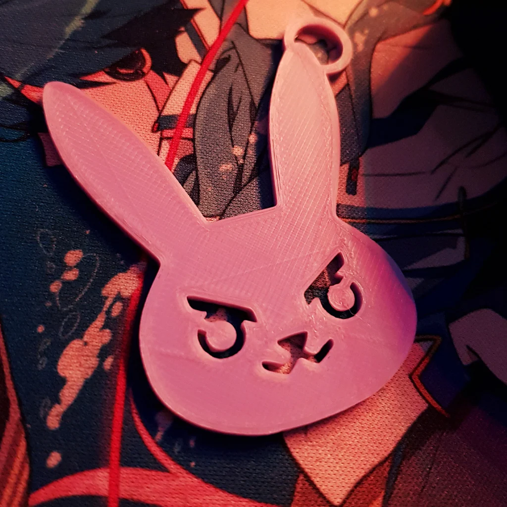 D.VA Bunny Keychain