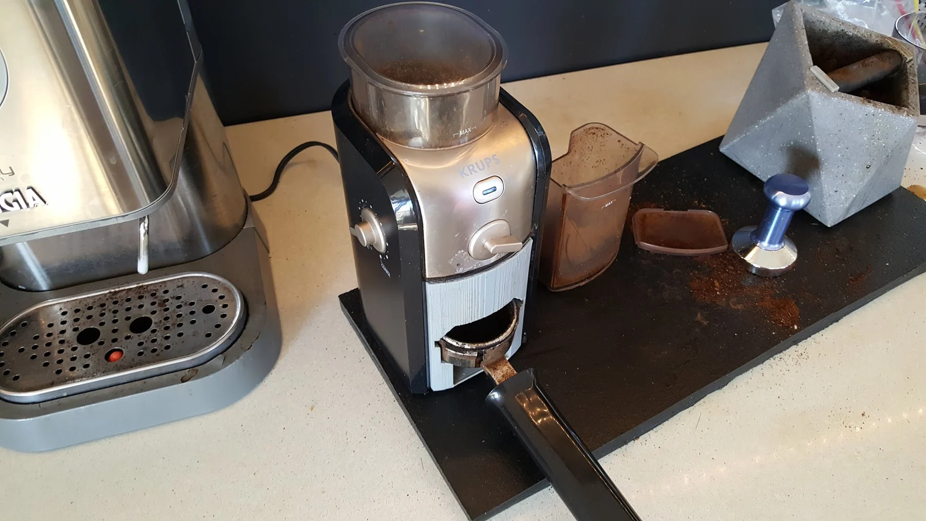 Krups grinder portafiller funnel