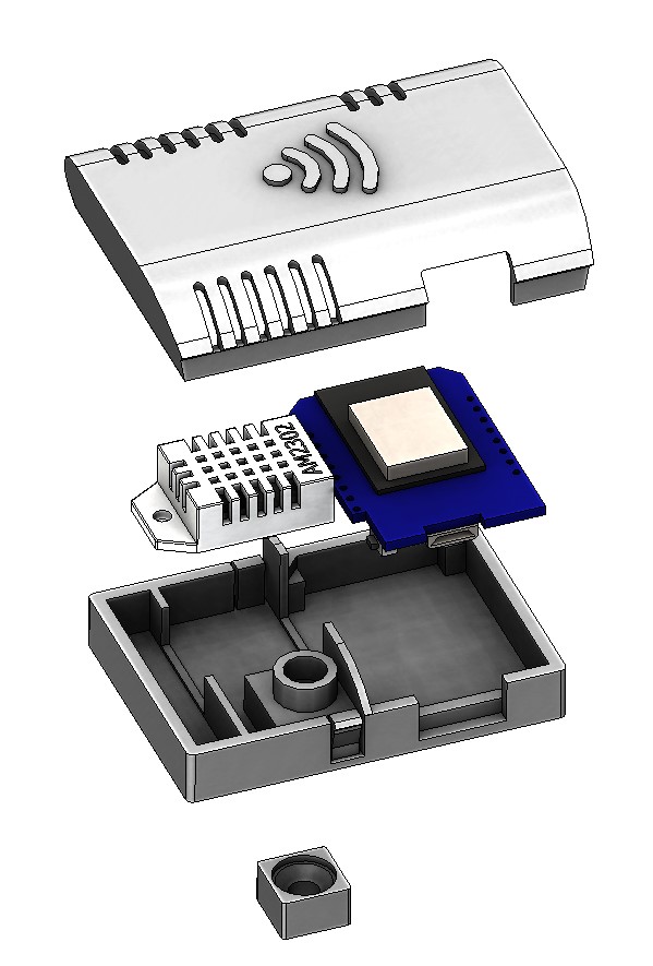 Wemos D1 / DHT22 logger housing