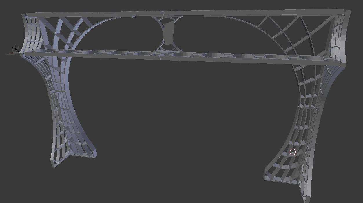 Miniature shelf (bridge-type)